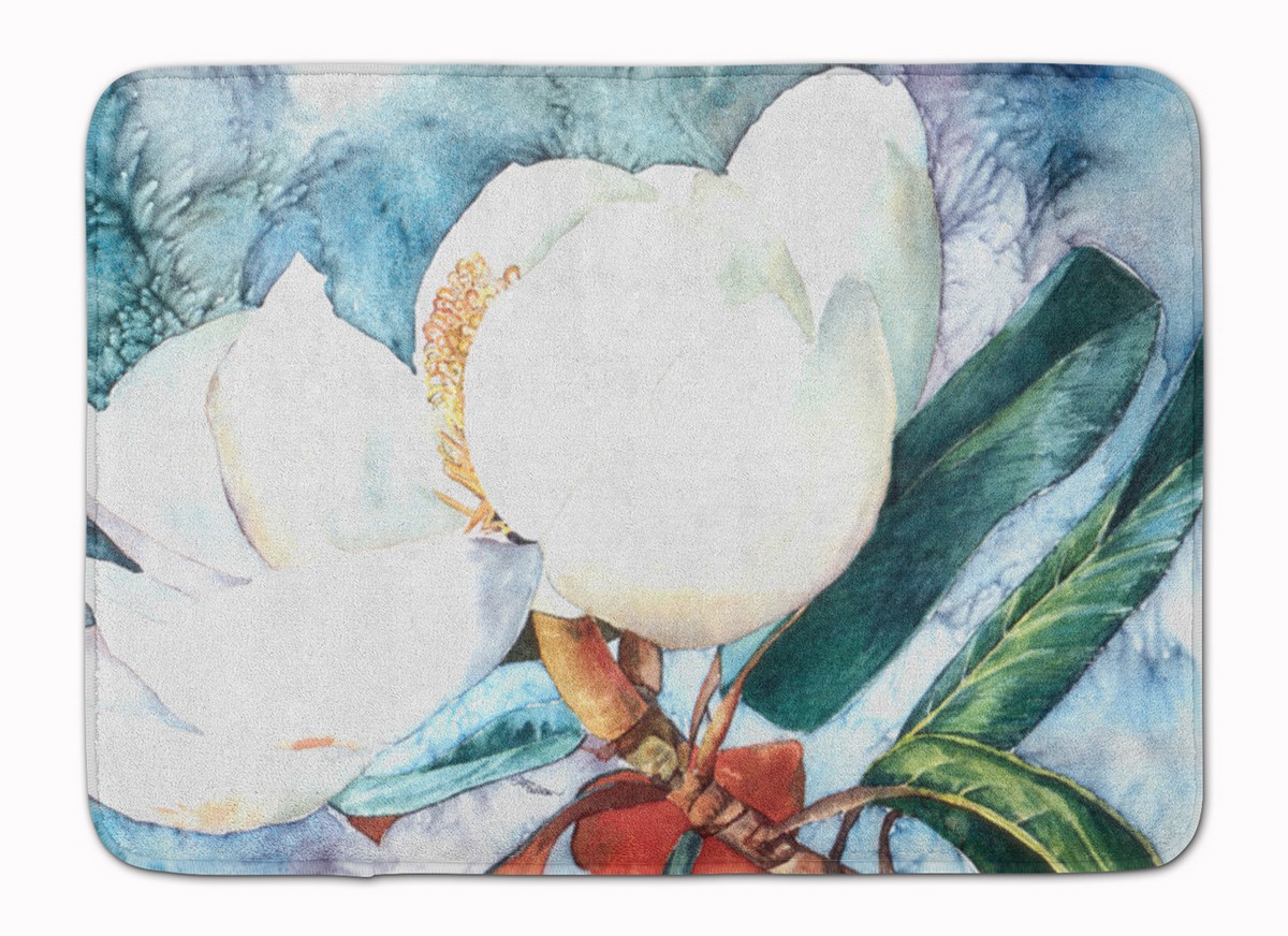 8001RUG Flower Magnolia Machine Washable Memory Foam Mat