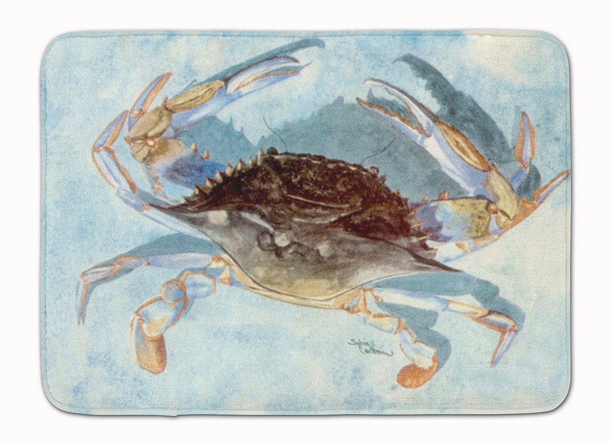 Blue Crab Machine Washable Memory Foam Mat