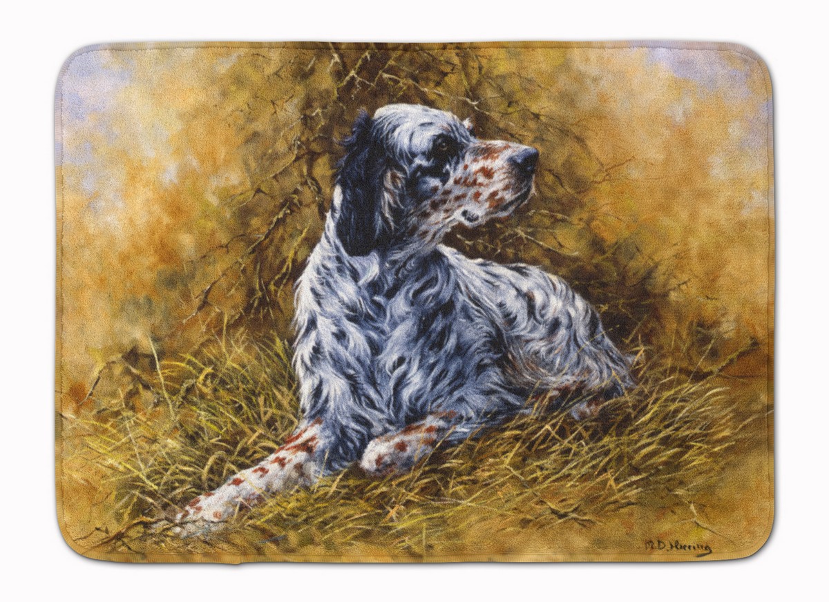 HMHE0007RUG English Setter by Michael Herring Machine Washable Memory Foam Mat