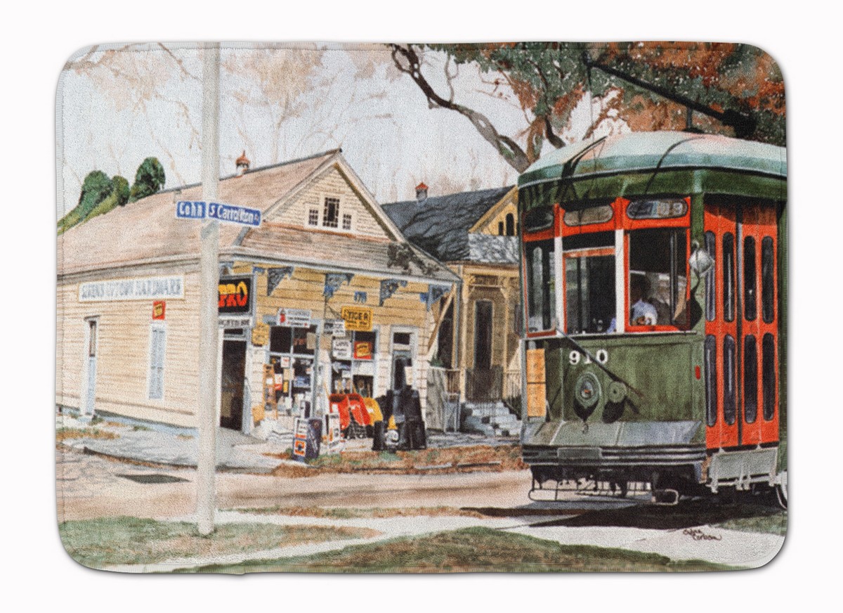New Orleans Street Car Machine Washable Memory Foam Mat