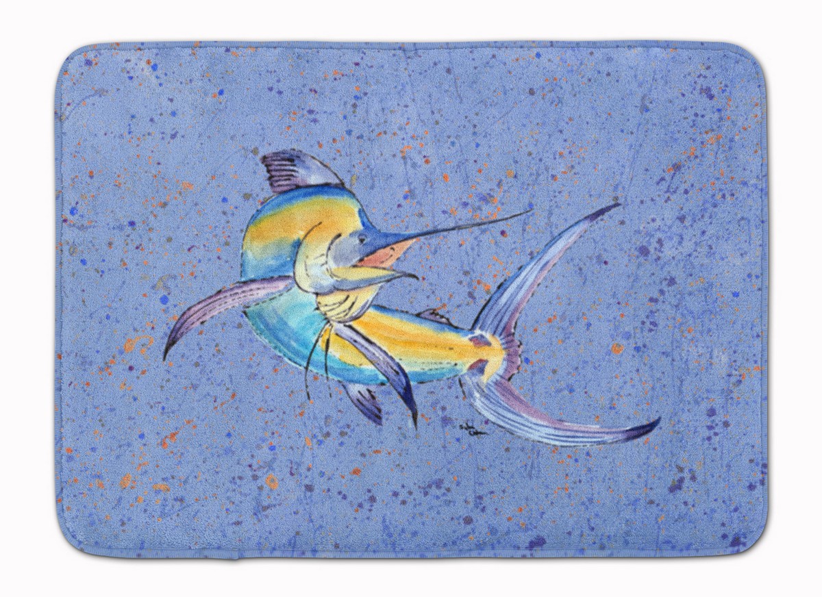 Blue Marlin Machine Washable Memory Foam Mat