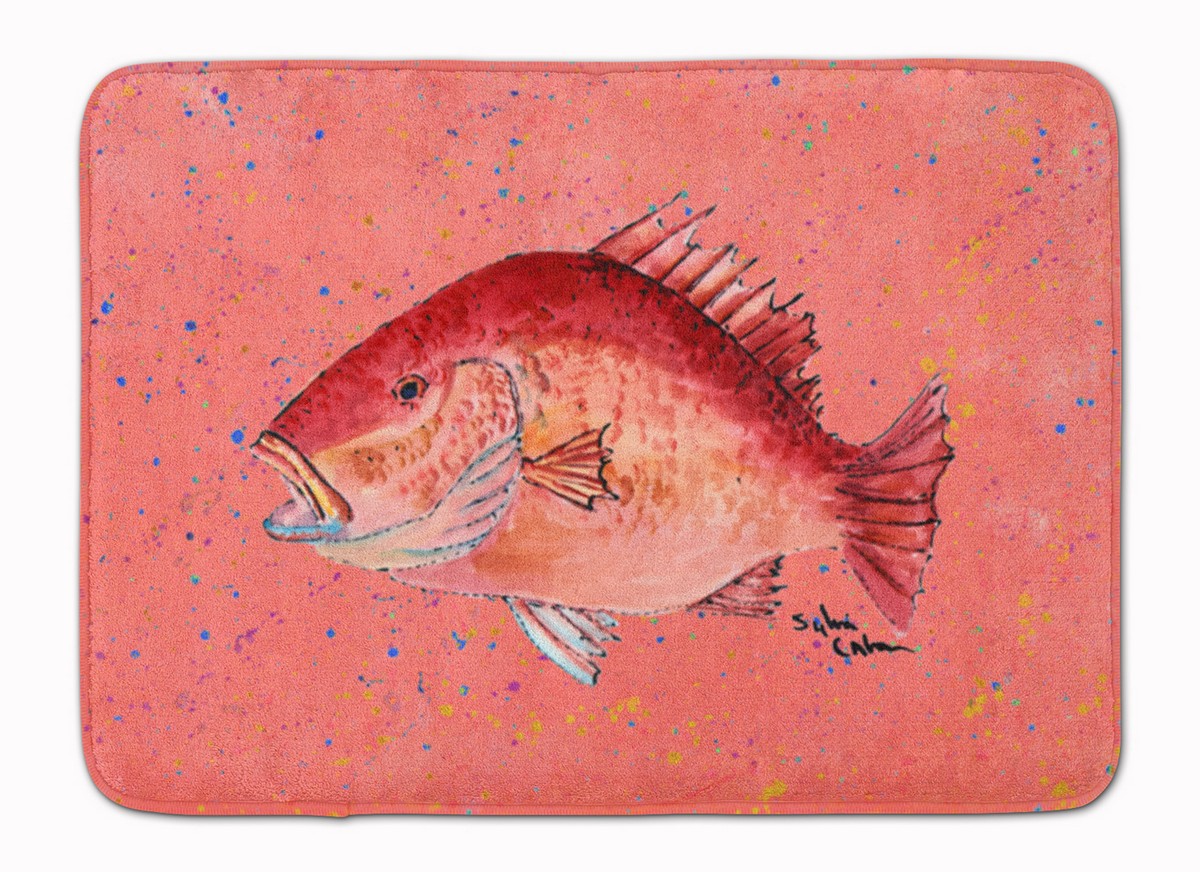 8351RUG Strawberry Snapper Machine Washable Memory Foam Mat