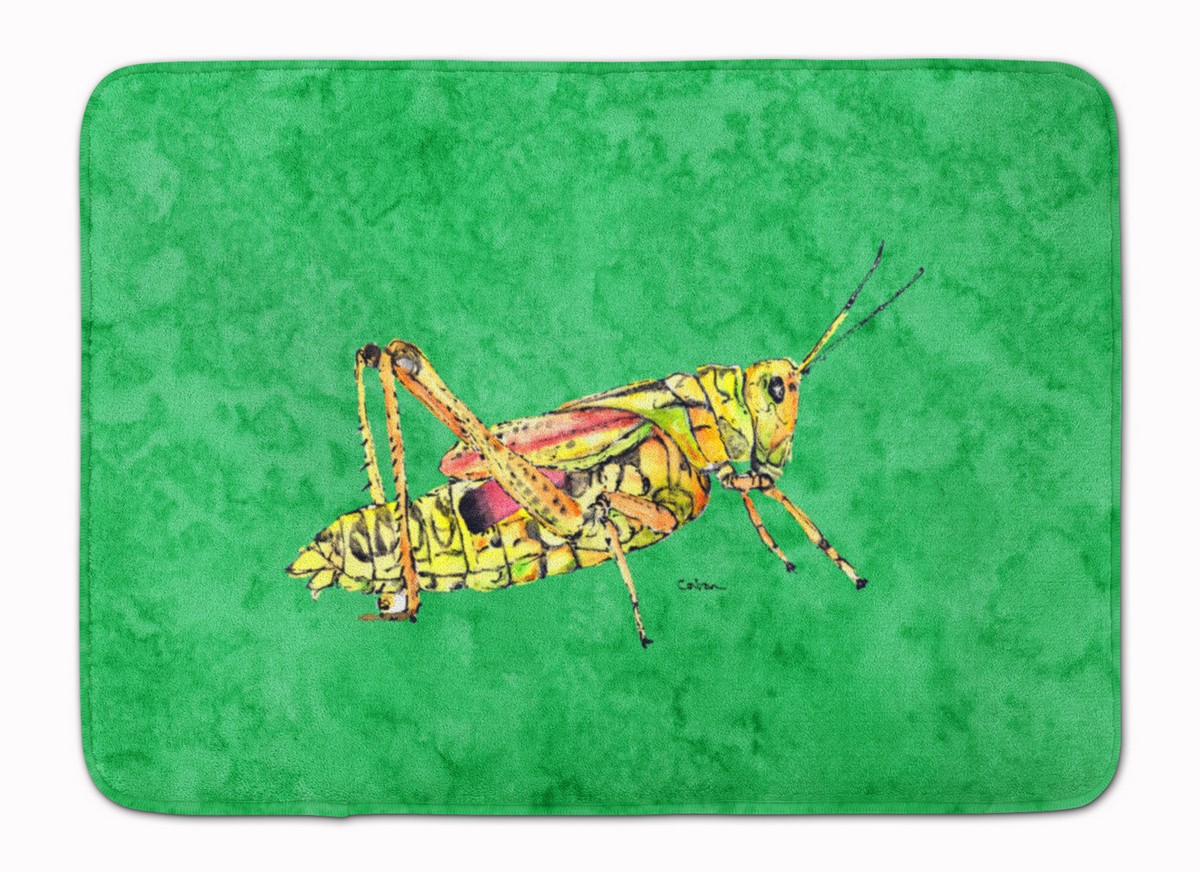 8849RUG Grasshopper on Green Machine Washable Memory Foam Mat