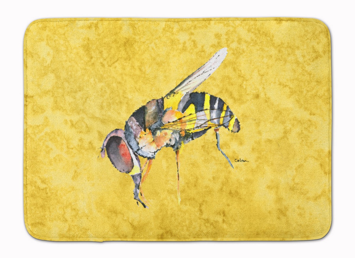 Bee on Yellow Machine Washable Memory Foam Mat