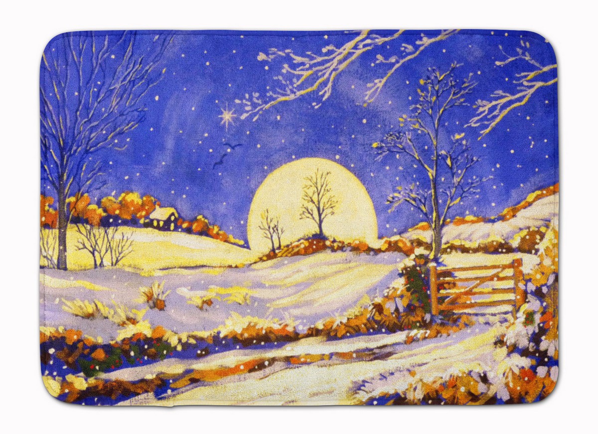 ARA0139RUG Winter Moonrise by Roy Avis Machine Washable Memory Foam Mat
