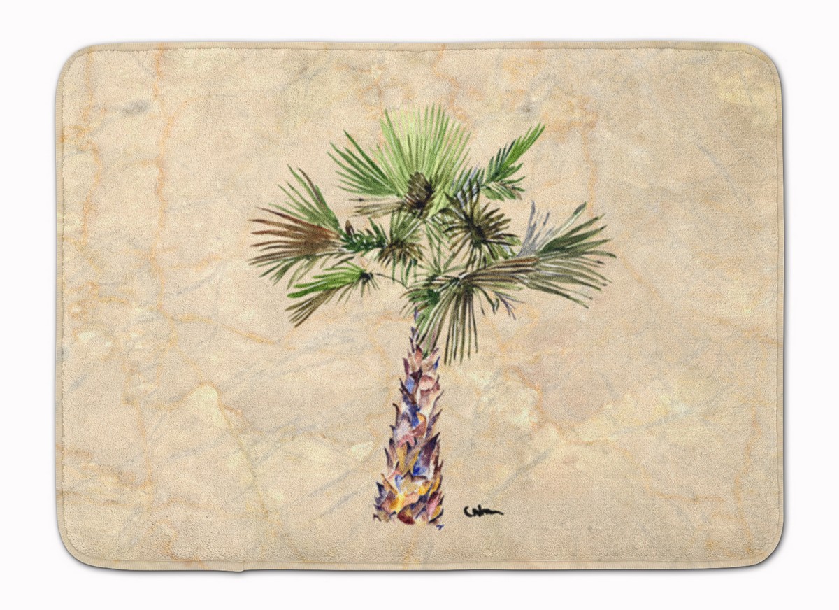 Palm Tree Machine Washable Memory Foam Mat