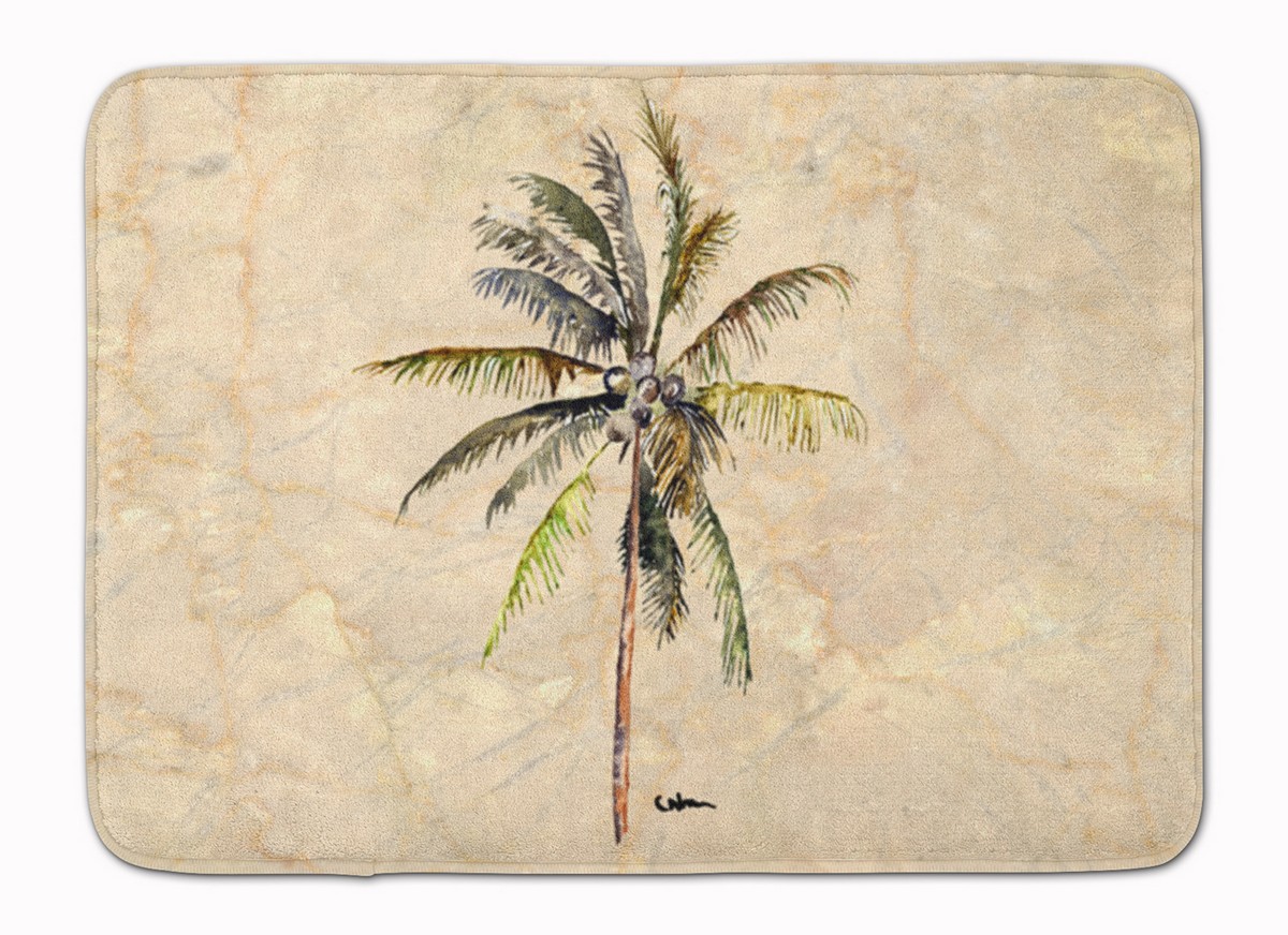 Palm Tree Machine Washable Memory Foam Mat