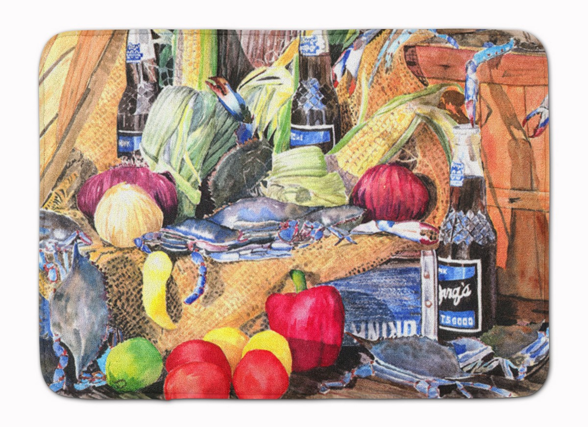 8538RUG Barqs & Crabs Machine Washable Memory Foam Mat