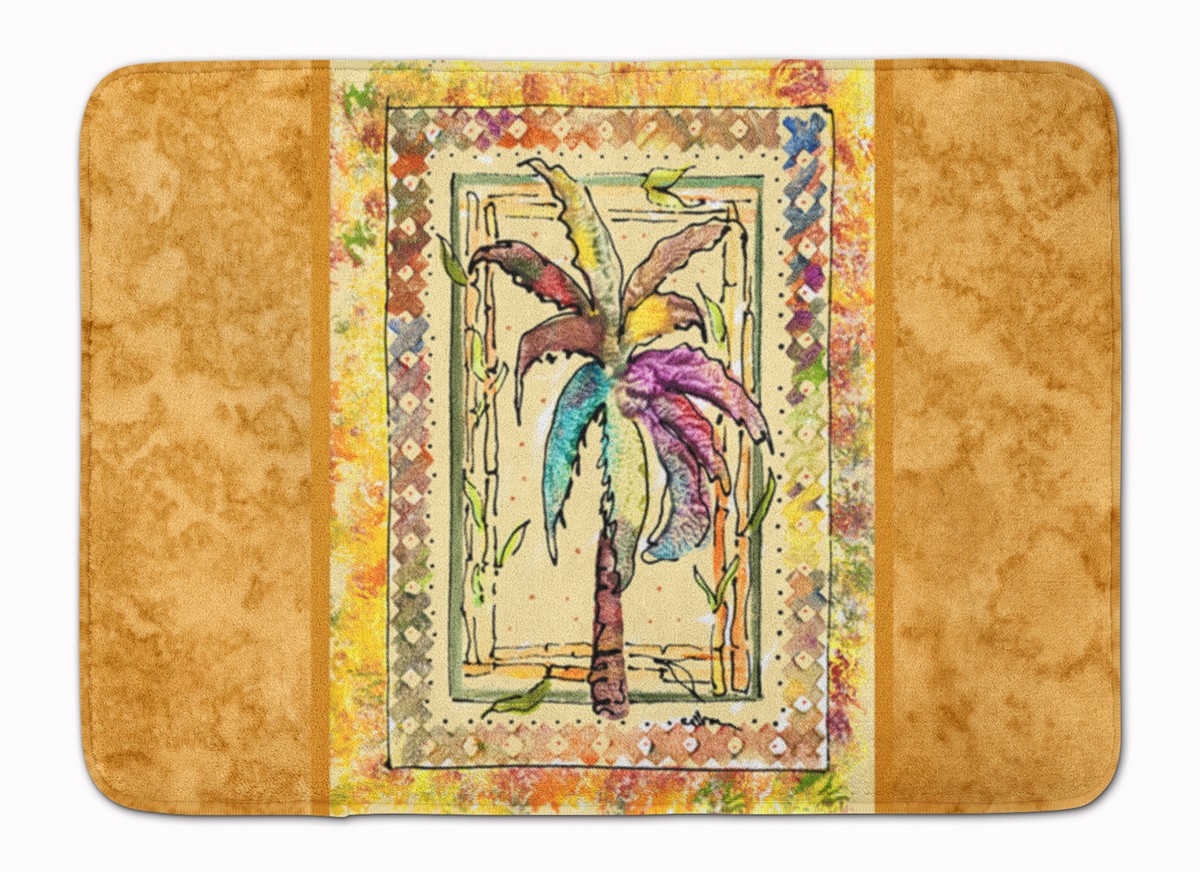Palm Tree Machine Washable Memory Foam Mat