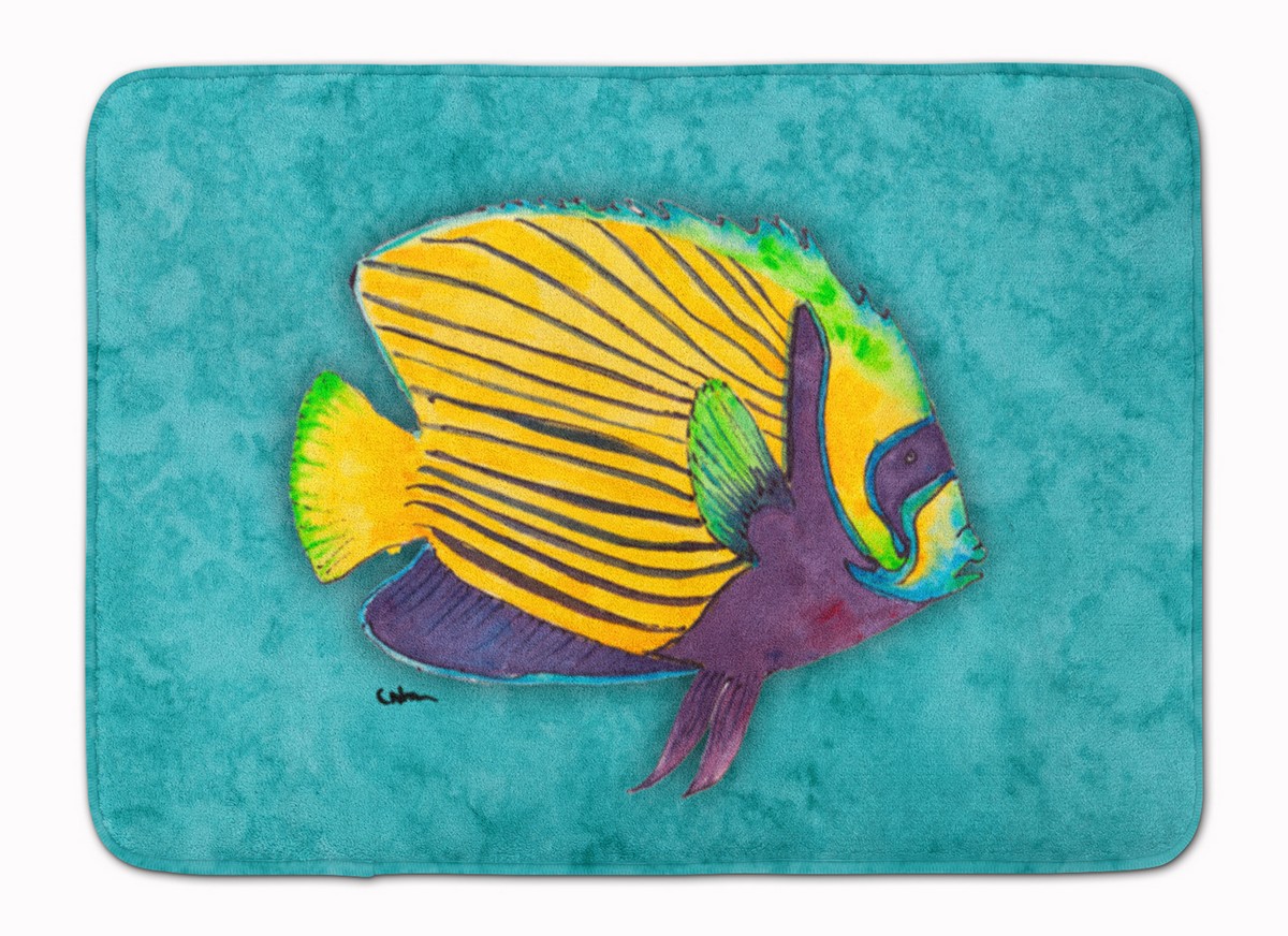8674RUG Tropical Fish Machine Washable Memory Foam Mat