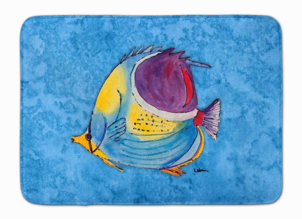 8676RUG Tropical Fish Machine Washable Memory Foam Mat