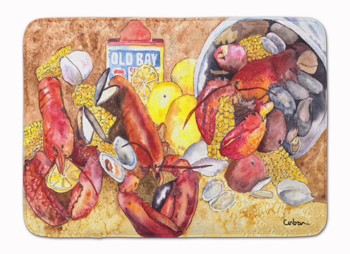 Lobster with Old Bay Machine Washable Memory Foam Mat