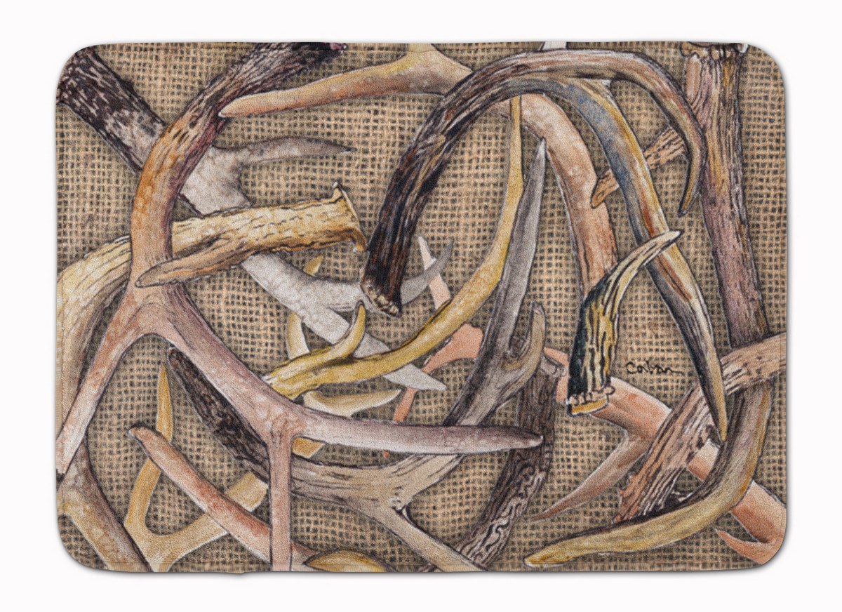 Deer Horns Machine Washable Memory Foam Mat
