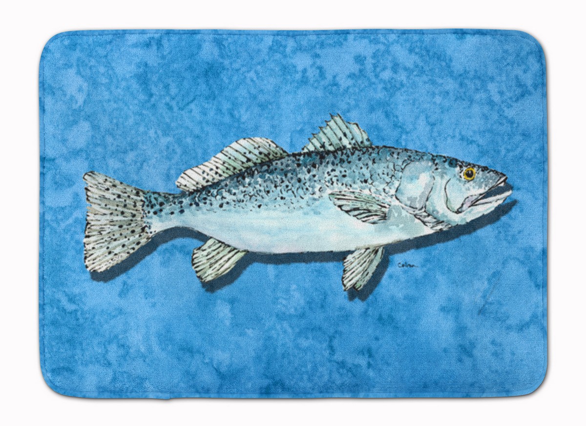 8770RUG Fish Trout Machine Washable Memory Foam Mat
