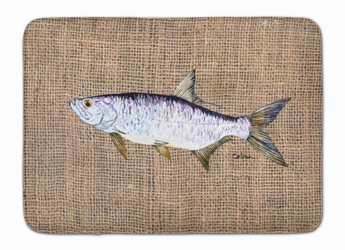 8774RUG Fish Tarpon Machine Washable Memory Foam Mat