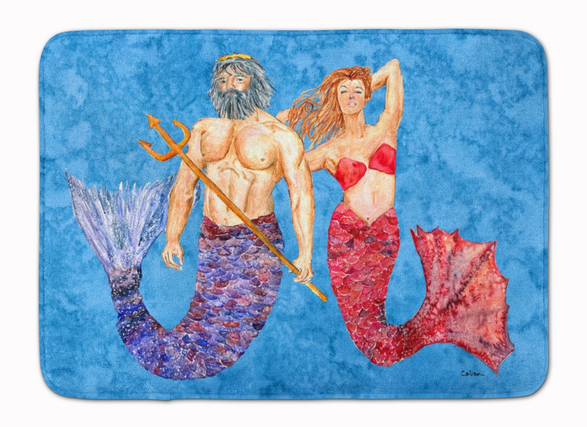 Mermaid & Merman Machine Washable Memory Foam Mat