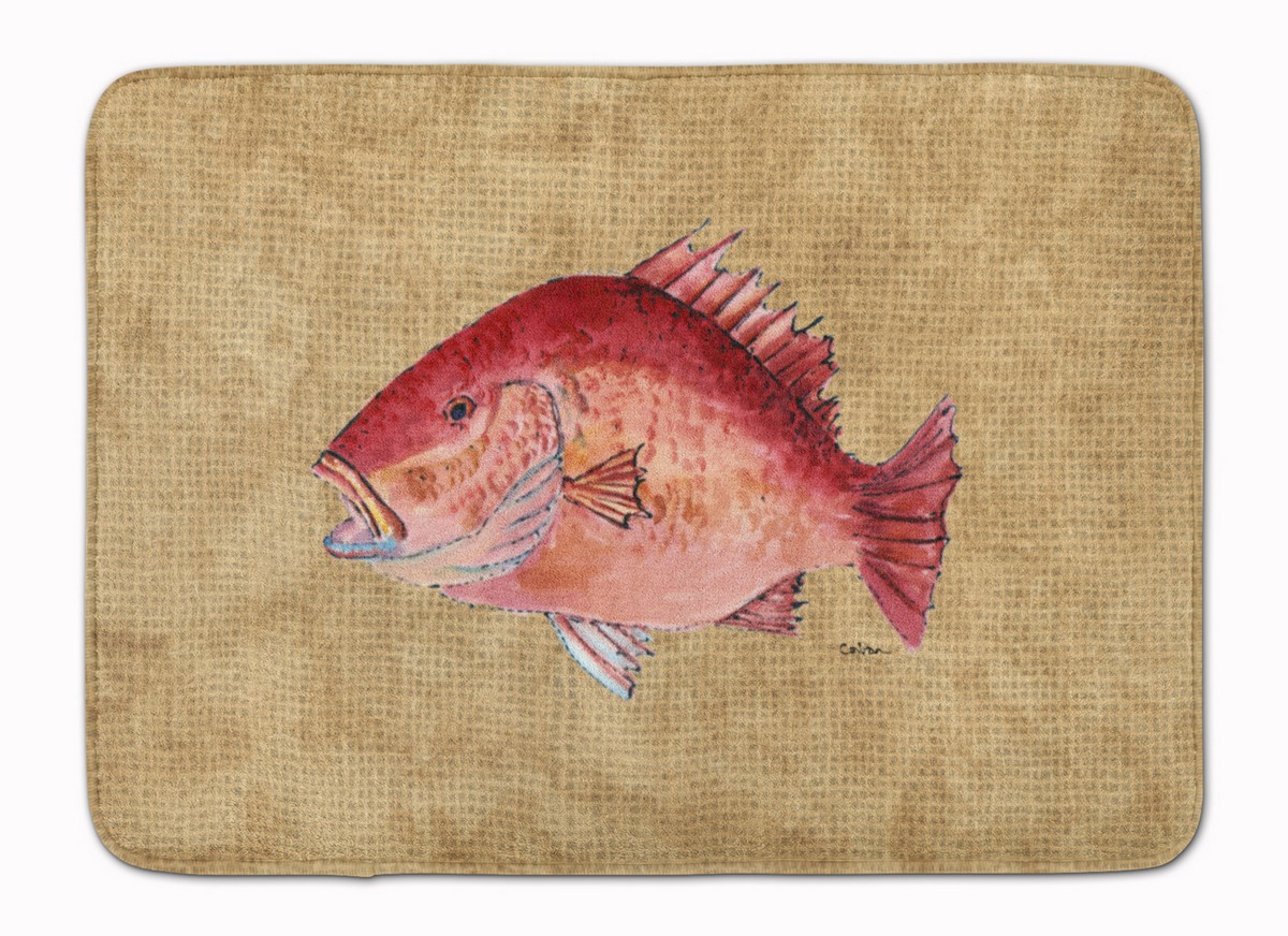 8812RUG Strawberry Snapper Machine Washable Memory Foam Mat