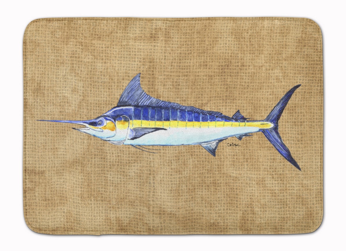 Blue Marlin Machine Washable Memory Foam Mat