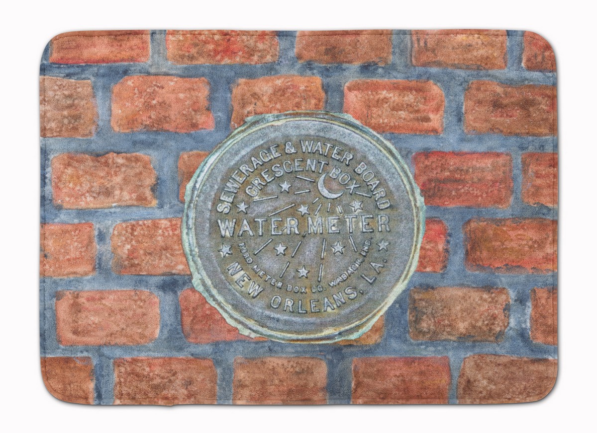 New Orleans Watermeter on Bricks Machine Washable Memory Foam Mat