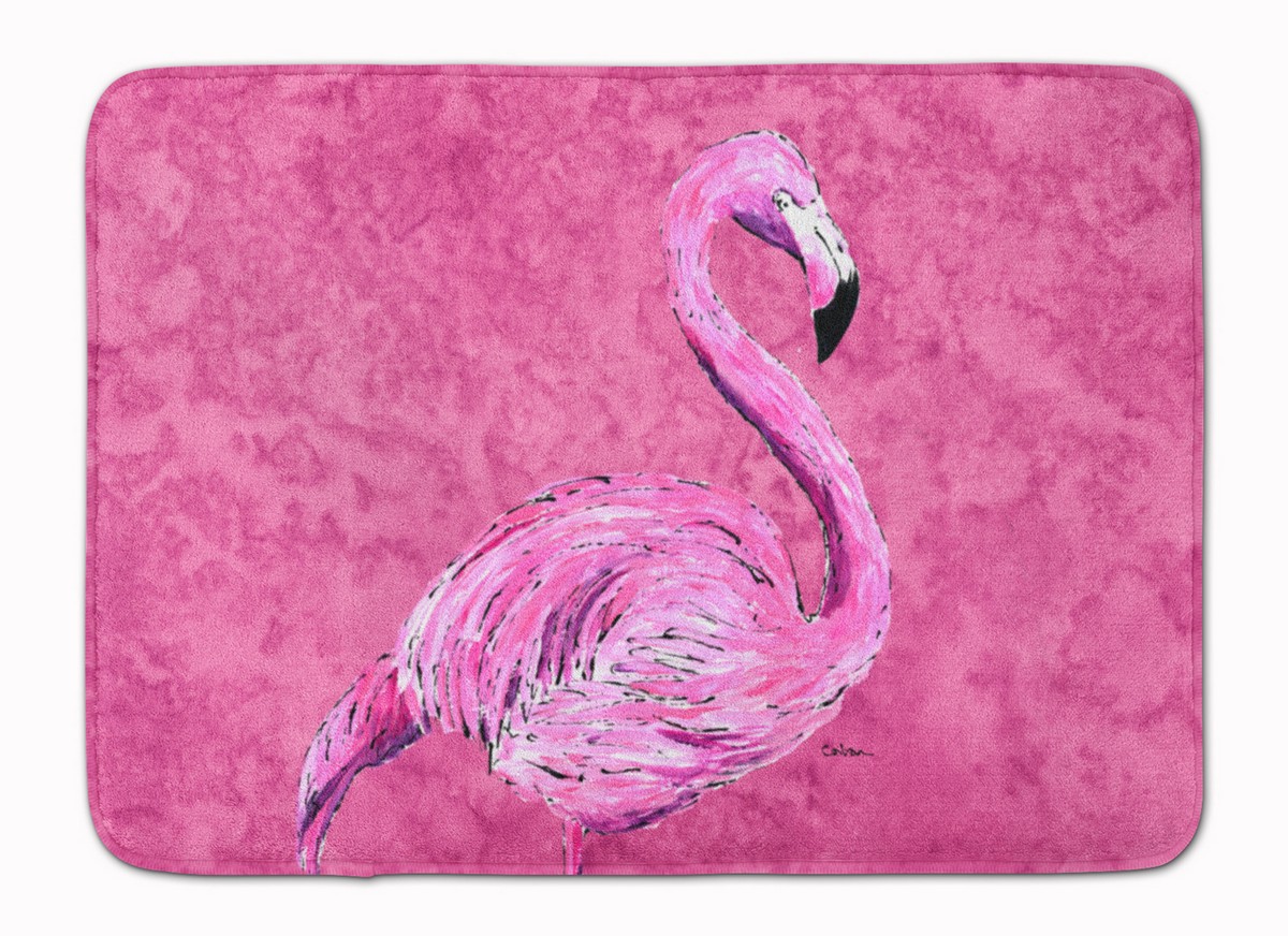 8875RUG Flamingo on Pink Machine Washable Memory Foam Mat