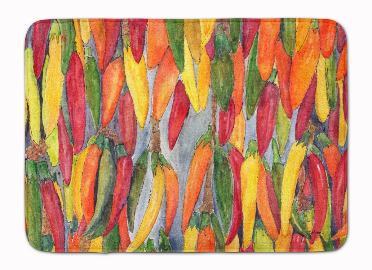 Hot Peppers Machine Washable Memory Foam Mat