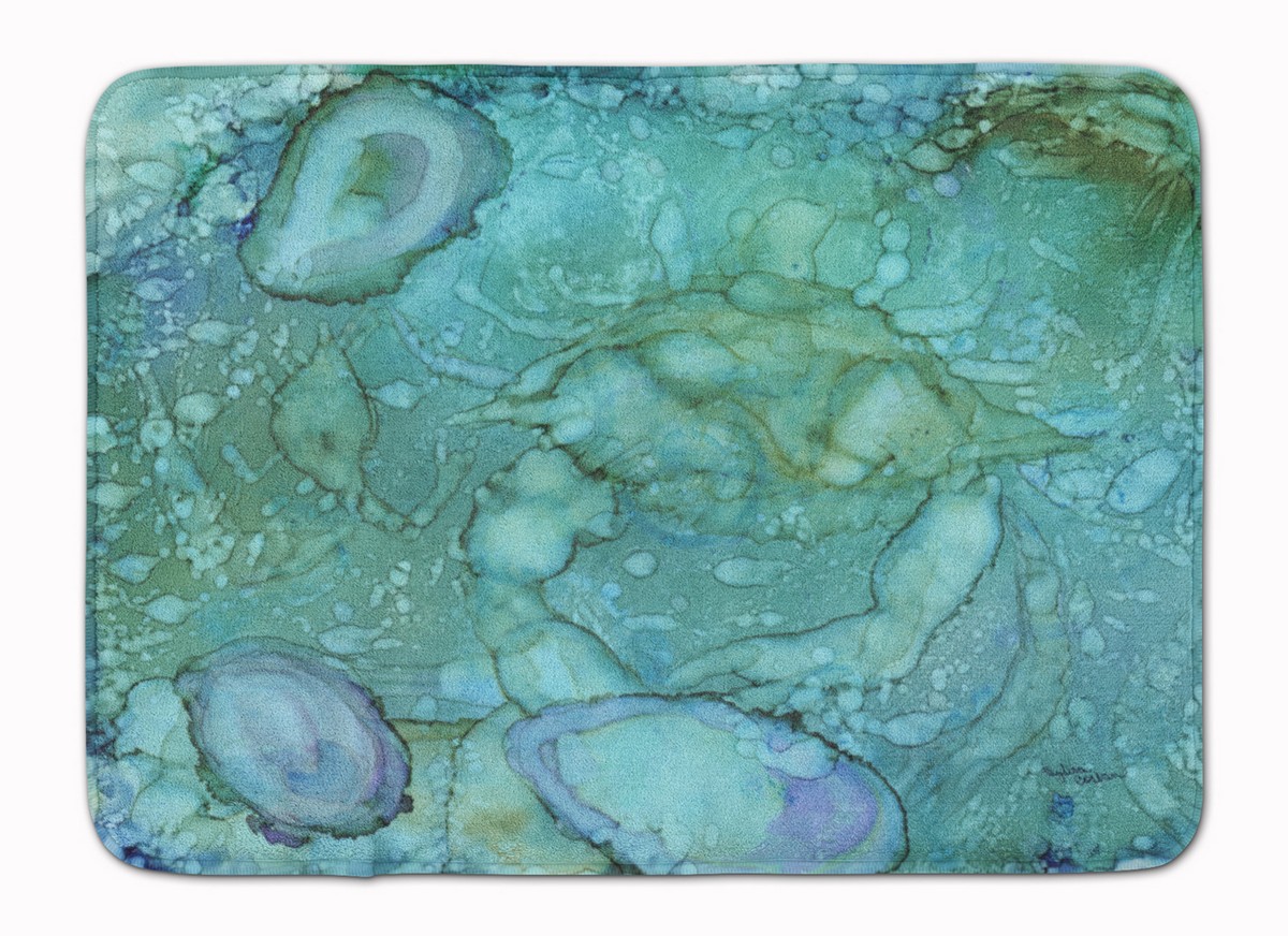 8963RUG Abstract Crabs & Oysters Machine Washable Memory Foam Mat