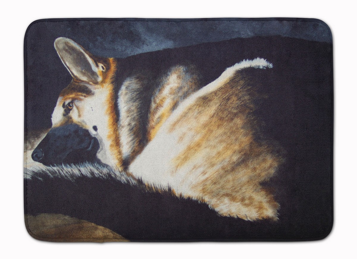 AMB1042RUG Day Dreamer German Shepherd Machine Washable Memory Foam Mat