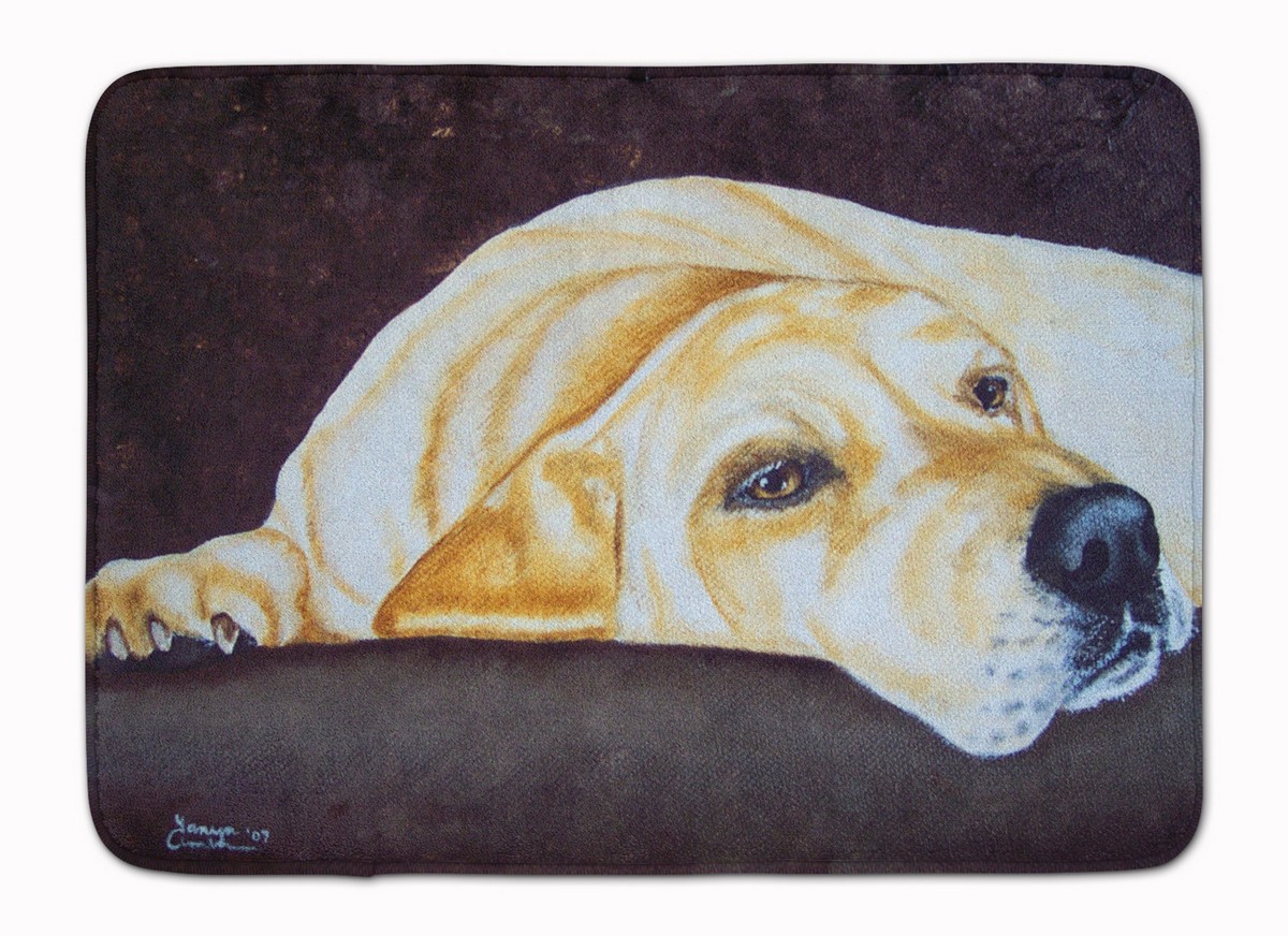AMB1072RUG Naptime Yellow Labrador Machine Washable Memory Foam Mat