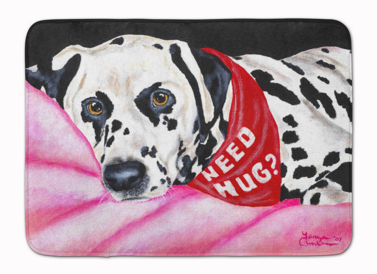AMB1148RUG Need a Hug Dalmatian Machine Washable Memory Foam Mat