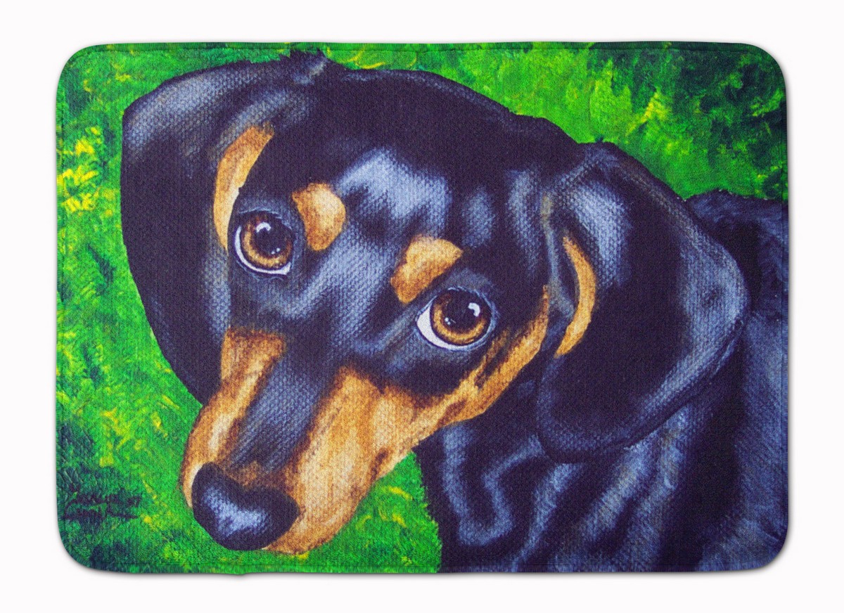 AMB1173RUG Tootsie Dachshund Machine Washable Memory Foam Mat
