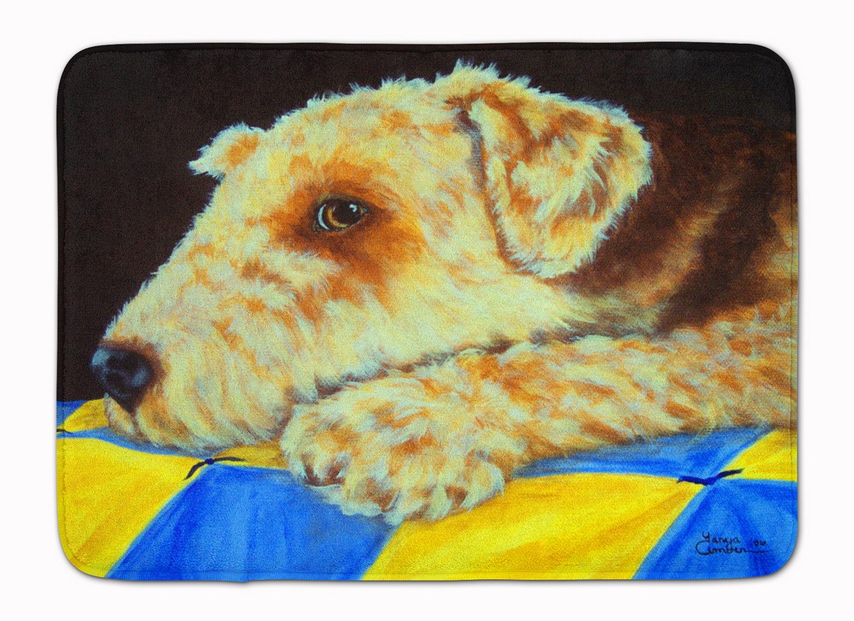 AMB1174RUG Airedale Terrier Mommas Quilt Machine Washable Memory Foam Mat