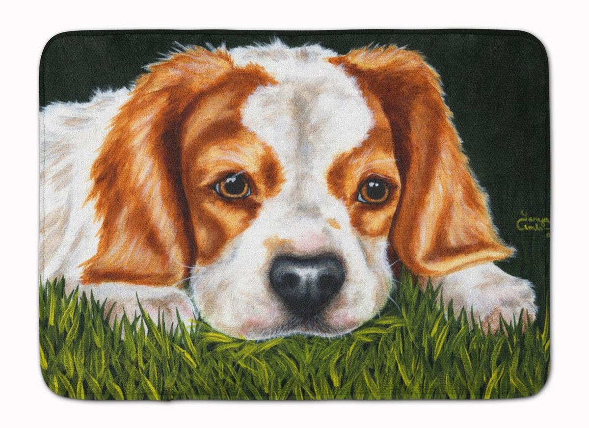 AMB1395RUG Cavalier Spaniel in the Grass Machine Washable Memory Foam Mat