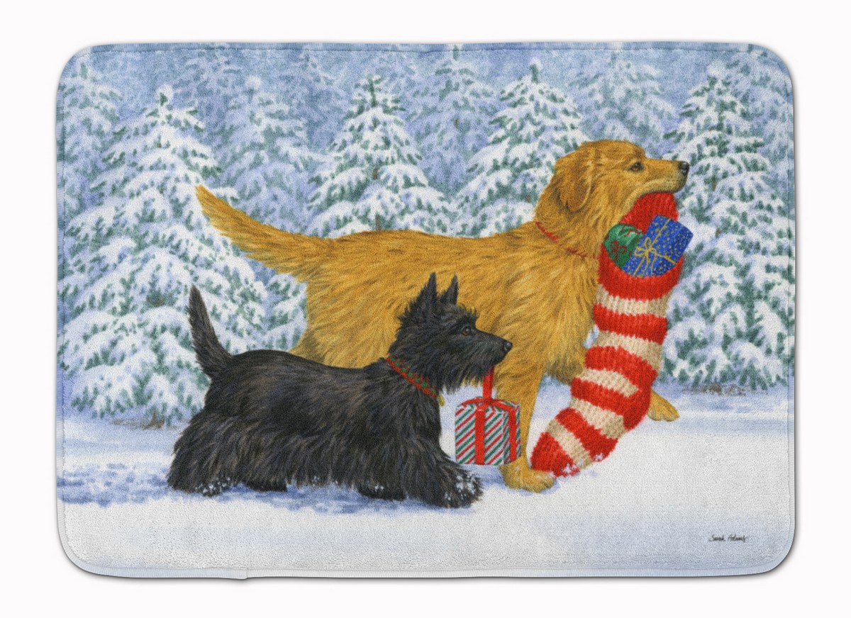 Golden Retriever Keep Up There Scottie Machine Washable Memory Foam Mat