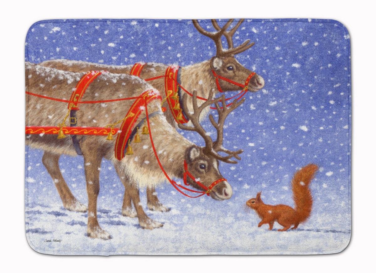 Reindeer & Squirrel Machine Washable Memory Foam Mat