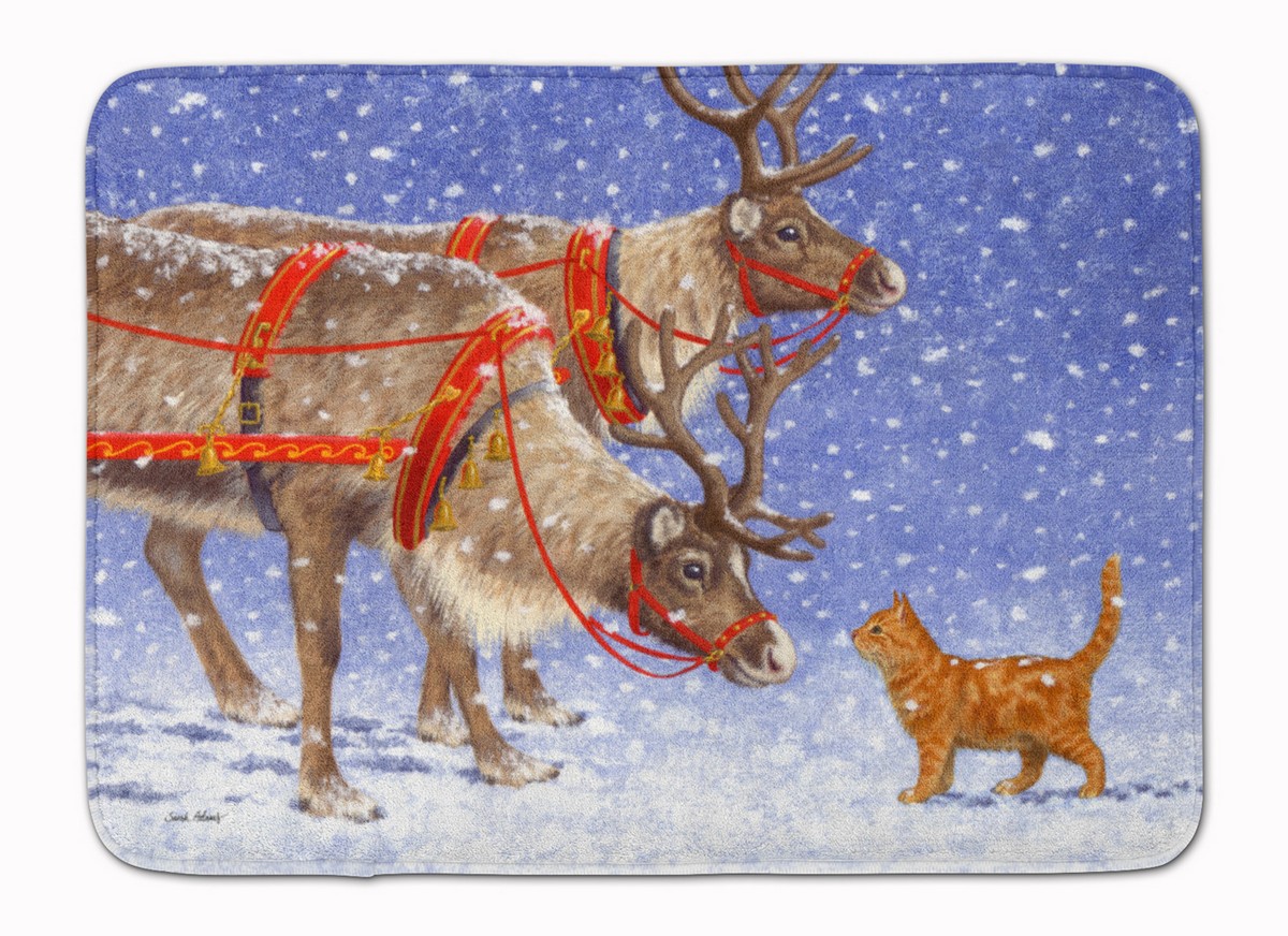 ASA2174RUG Reindeer & Cat Machine Washable Memory Foam Mat