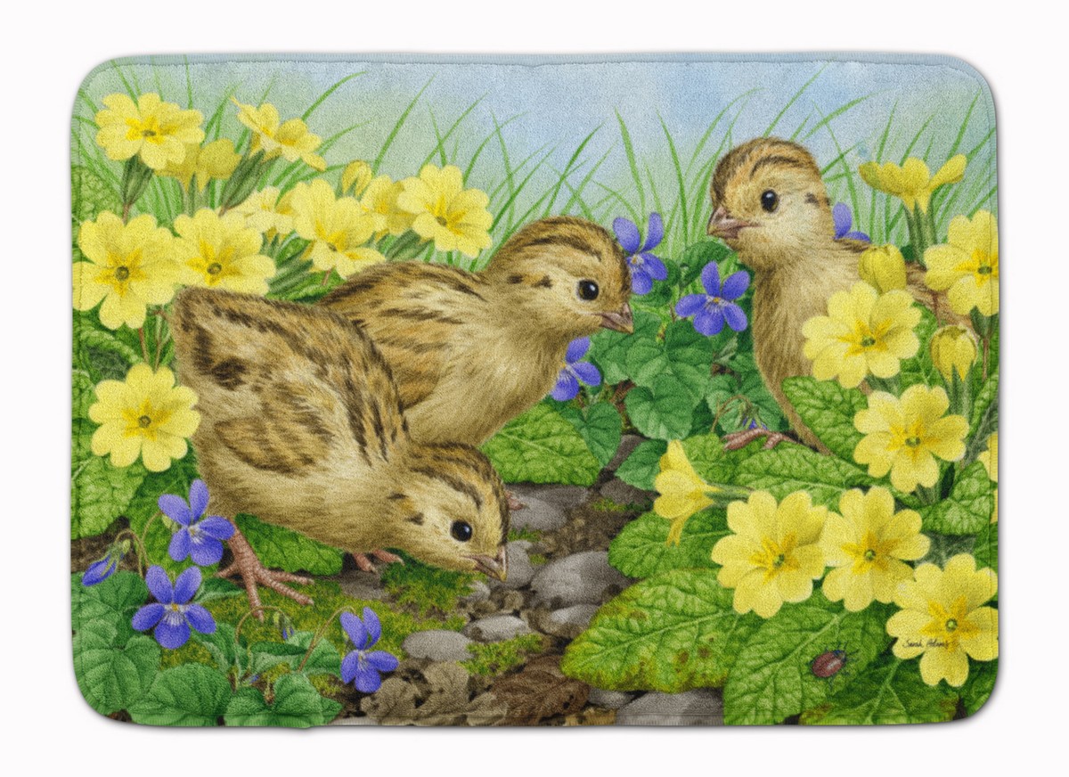 ASA2177RUG Pheasant Chicks Machine Washable Memory Foam Mat