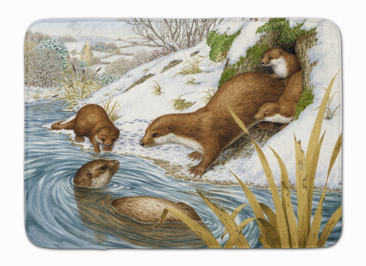 ASA2186RUG Playtime Otters Machine Washable Memory Foam Mat