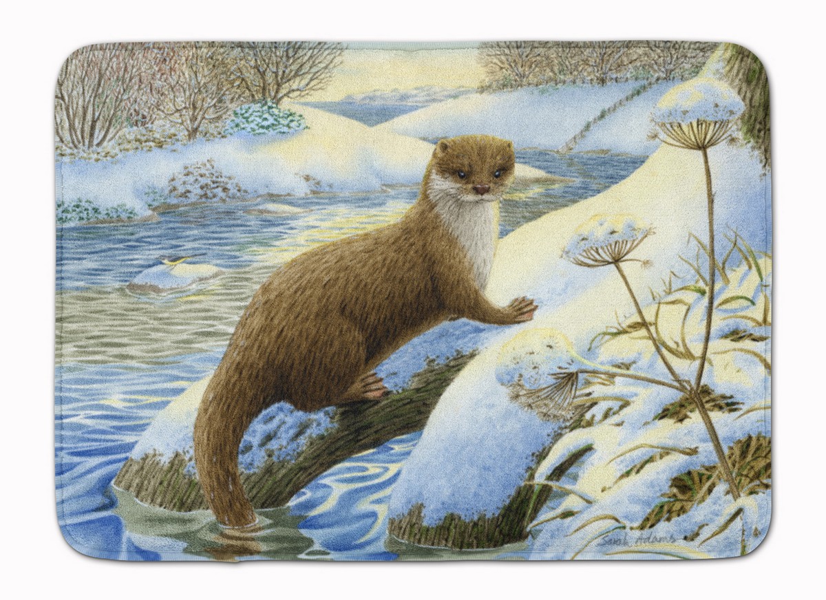 ASA2187RUG Winter Otter Machine Washable Memory Foam Mat