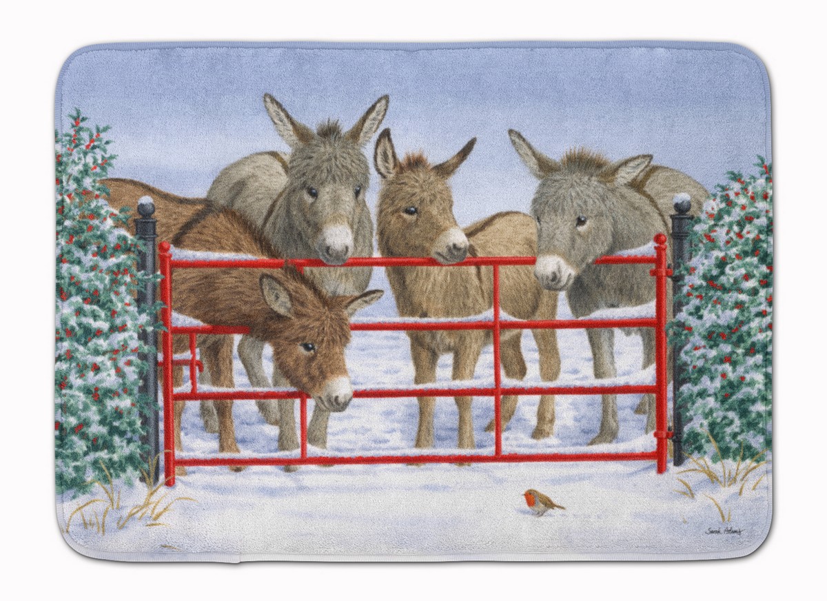 ASA2198RUG Donkeys & Robin Machine Washable Memory Foam Mat