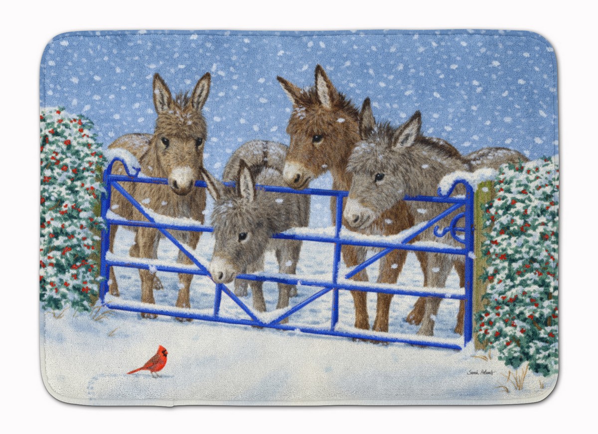 ASA2209RUG Donkeys & Cardinal Machine Washable Memory Foam Mat