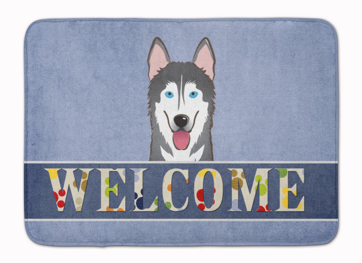 BB1404RUG Alaskan Malamute Welcome Machine Washable Memory Foam Mat