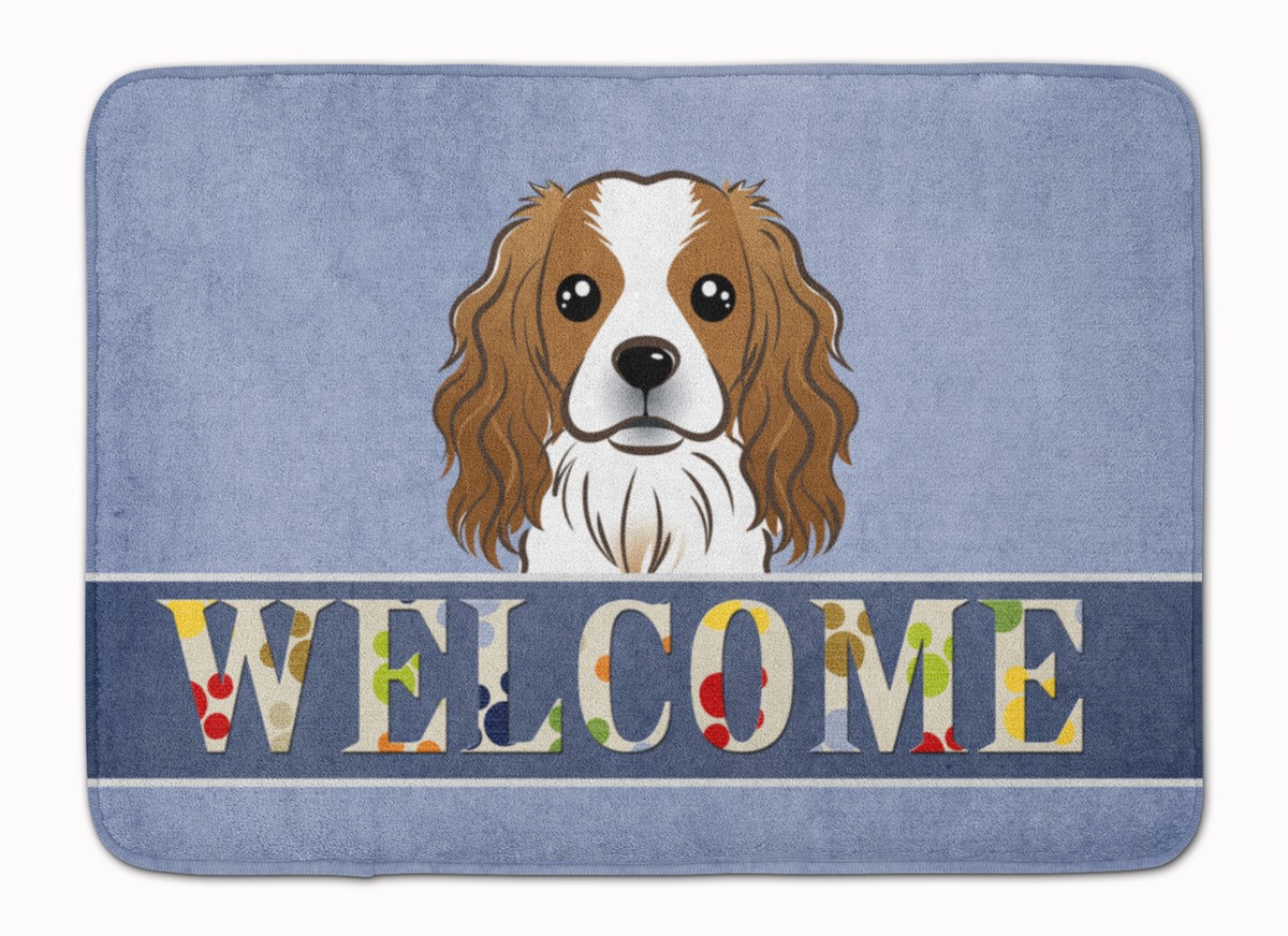 Cavalier Spaniel Welcome Machine Washable Memory Foam Mat