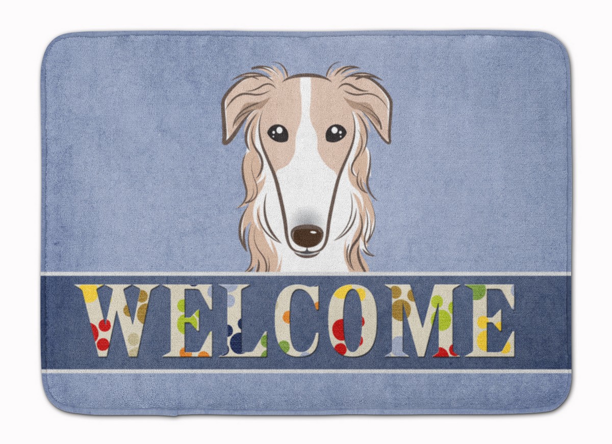 BB1414RUG Borzoi Welcome Machine Washable Memory Foam Mat