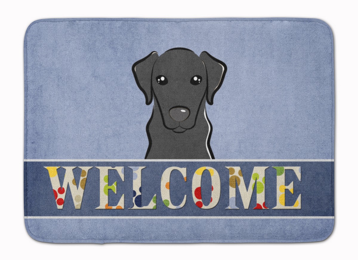 BB1421RUG Black Labrador Welcome Machine Washable Memory Foam Mat