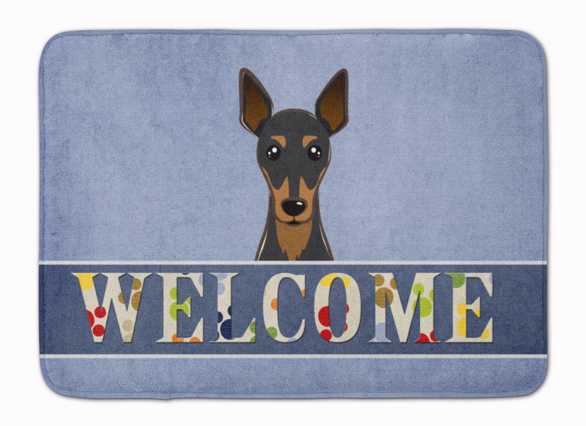 BB1426RUG Min Pin Welcome Machine Washable Memory Foam Mat