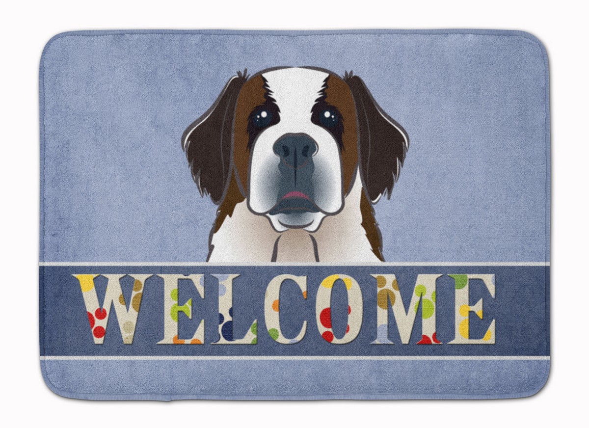 BB1432RUG Saint Bernard Welcome Machine Washable Memory Foam Mat