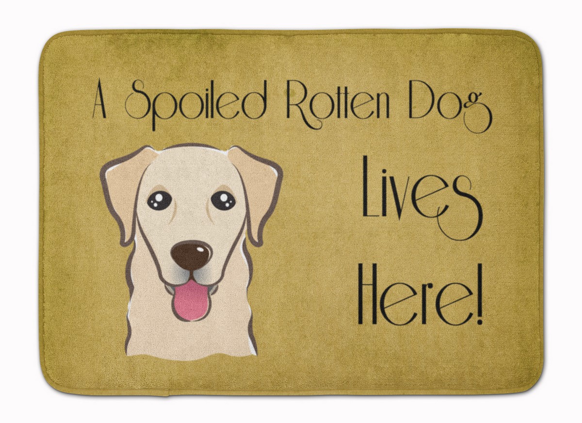 Golden Retriever Spoiled Dog Lives Here Machine Washable Memory Foam Mat