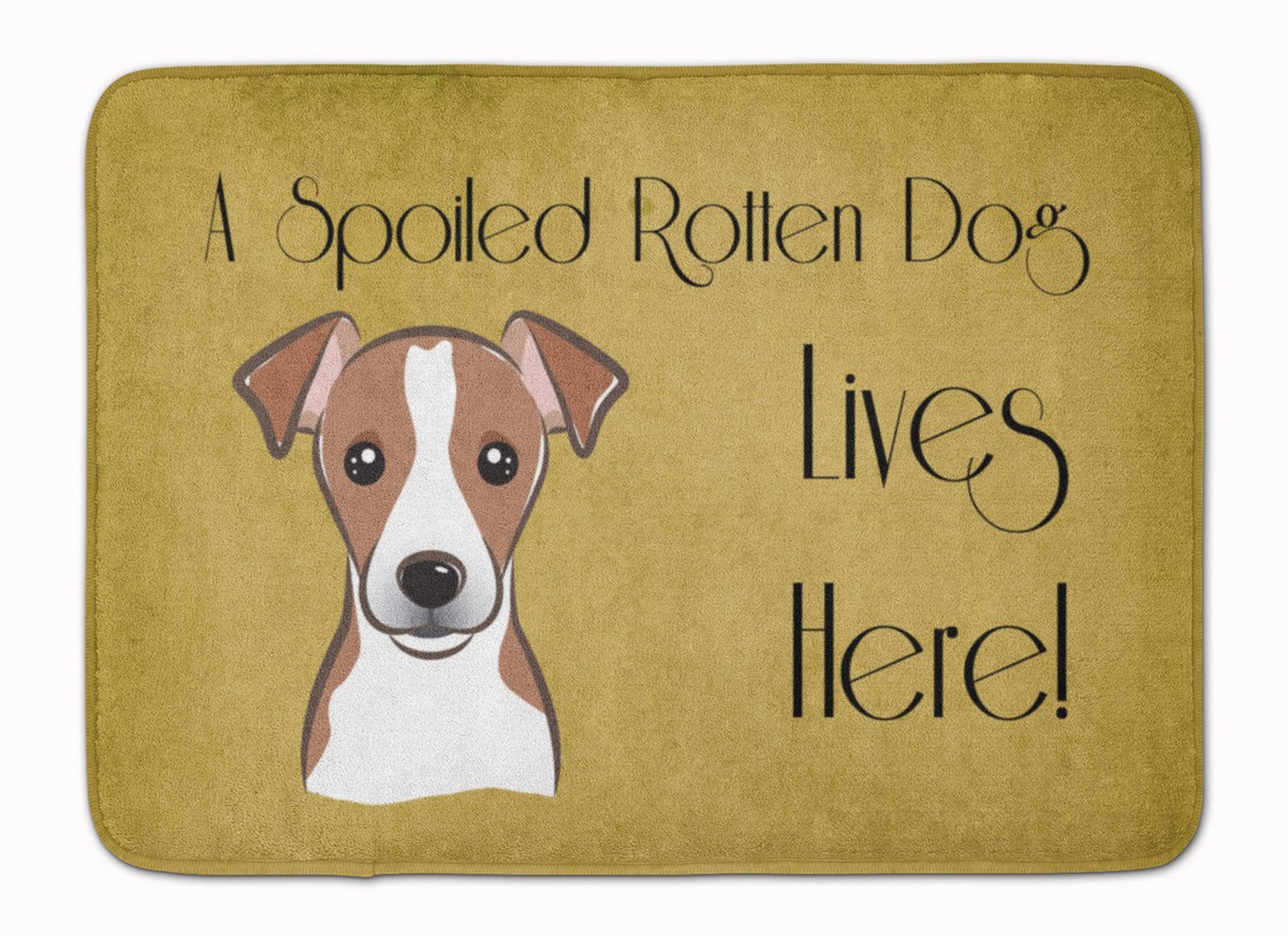 Jack Russell Terrier Spoiled Dog Machine Washable Memory Foam Mat