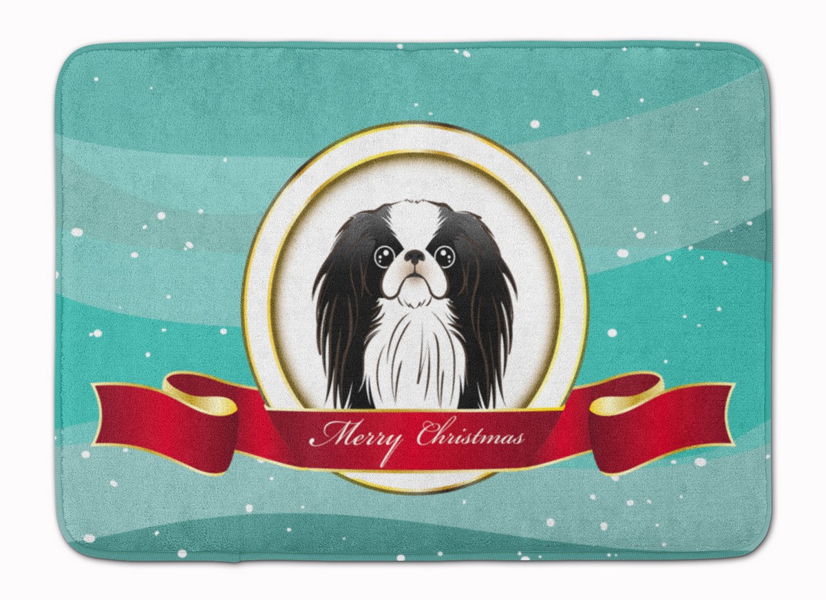 Japanese Chin Merry Christmas Machine Washable Memory Foam Mat
