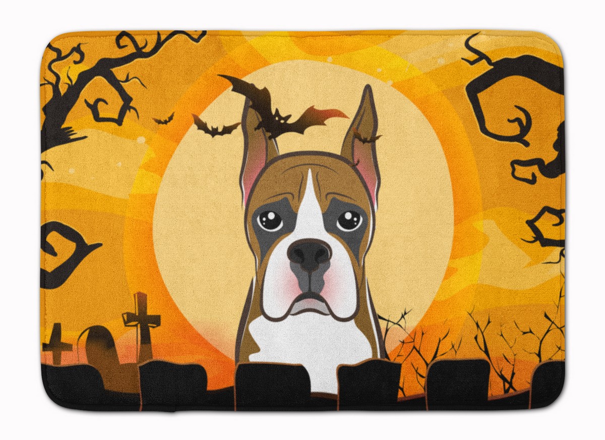 Halloween Boxer Machine Washable Memory Foam Mat